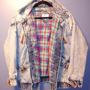 Vintage 80s In The Current Scene Acid Wash Jacket